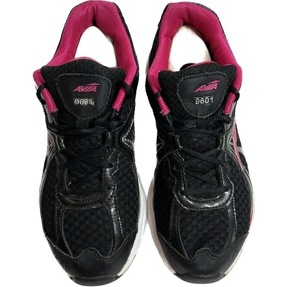 Avia  Women’s Black Pink Shock Bound Heel Ladies Sneakers Shoe Size 9 CrossFit - Picture 6 of 12